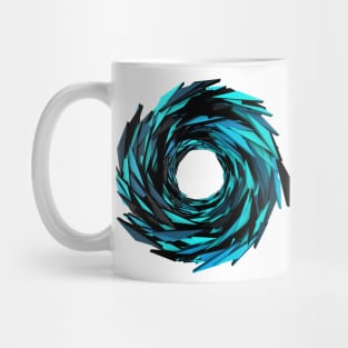 Vortex Blue/Black Mug